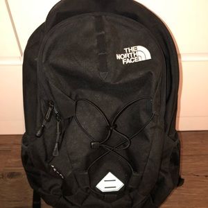 north face jester black backpack